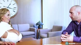 Minkas mega-boobs office sex