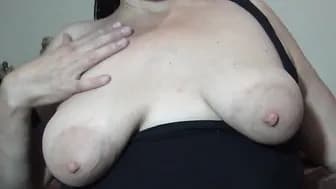 Vends-ta-culotte - point of view - Stepmother shows her jugs and cunt