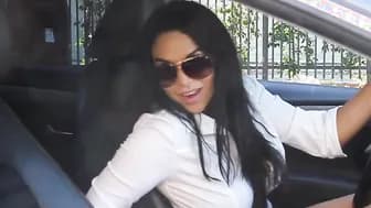 Hispanic With Gigantic Jugs Getting Banged By A Ebony Dyke