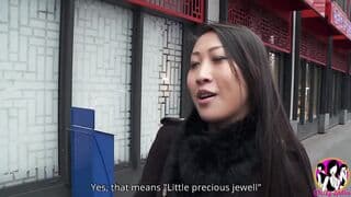Curvy booty and long boobs chinese bimbos Sharon Lee make