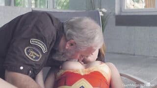 TeenMegaWorld.net - Candy Red - Old man plays with Hot