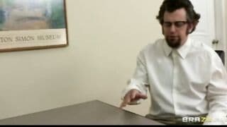Huge-tit Dark Hair Hispanic Boss Fucks Employee's Rough-cock inside Office