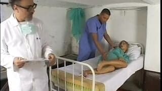 Male nurse gets to nailed this voluptuous blonde sexy patient