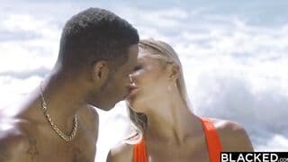 BLACKED Hottie Blonde Venera gets DPed by two big big black cock
