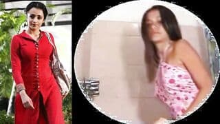 Trisha Bathroom Hidden - Indian