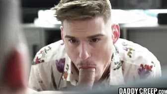 Tricking your stepdaddy to get a taste of his enormous shaft