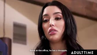 ADULT TIME - Cheating Hubby Agrees To 3Some With Fiance Athena Anderson & Girlfriend Vanessa Sky!